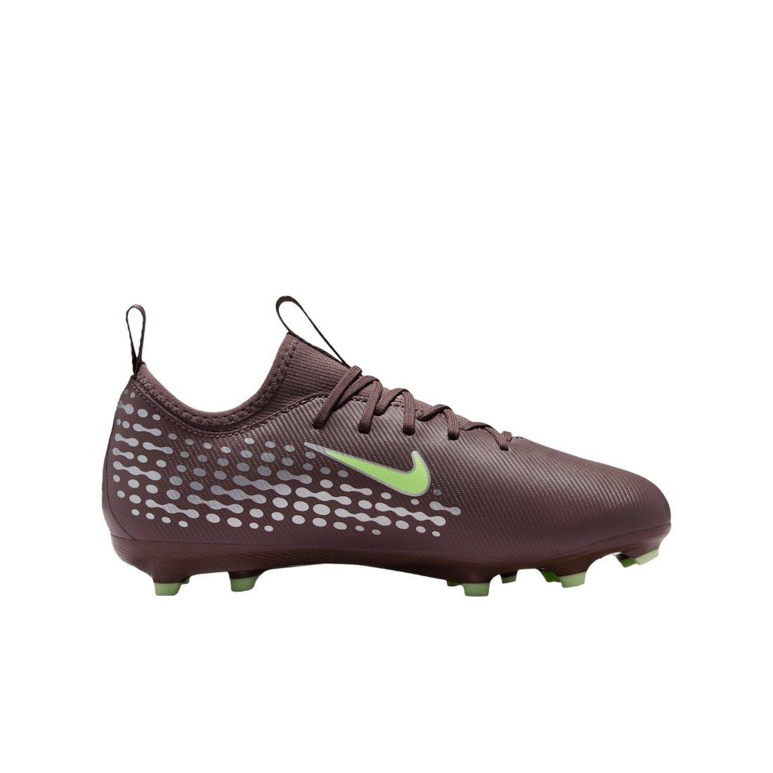 Nike Jr. Mercurial Vapor 16 Academy KM MG "Plum Eclipse/Silver" Grade School Kids' Soccer Cleat - PLUM/SILVER